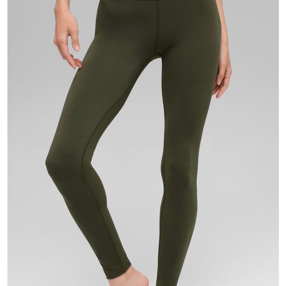 Alo Yoga soft sculpt high-waist leggings Olive Green.